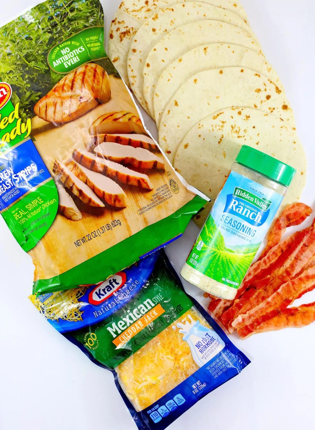Air Fryer Chicken Quesadillas Ingredients