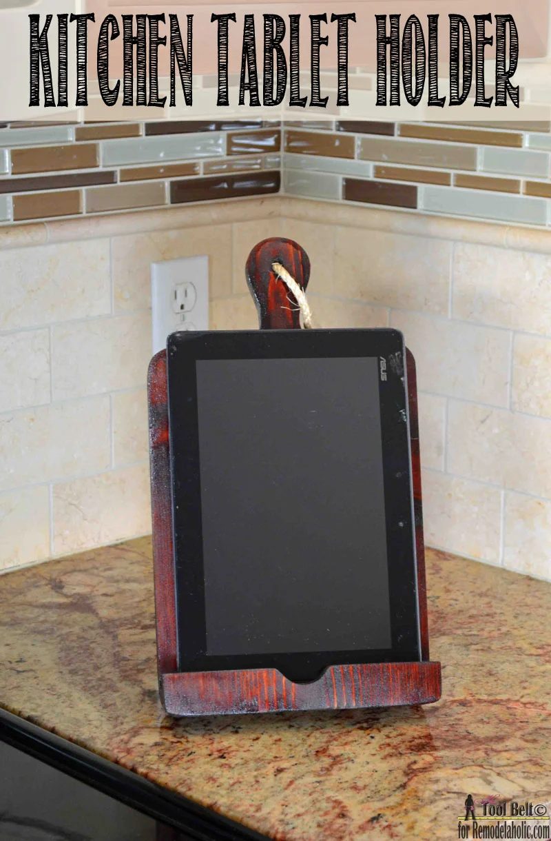 Handmade Kitchen Tablet Holder