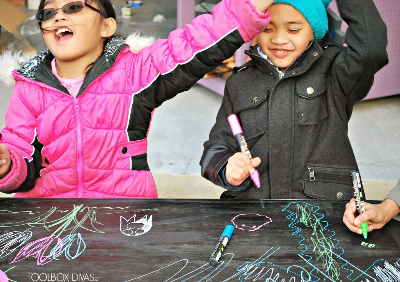 Chalkboard Building Block Playtable by ToolBox Divas for Bekob