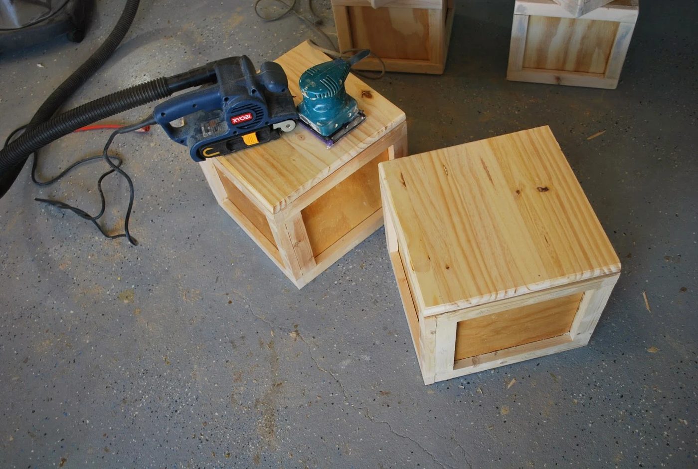 Building Block Seats with Storage for Childrens Playtable by ToolBox Divas for Bekob
