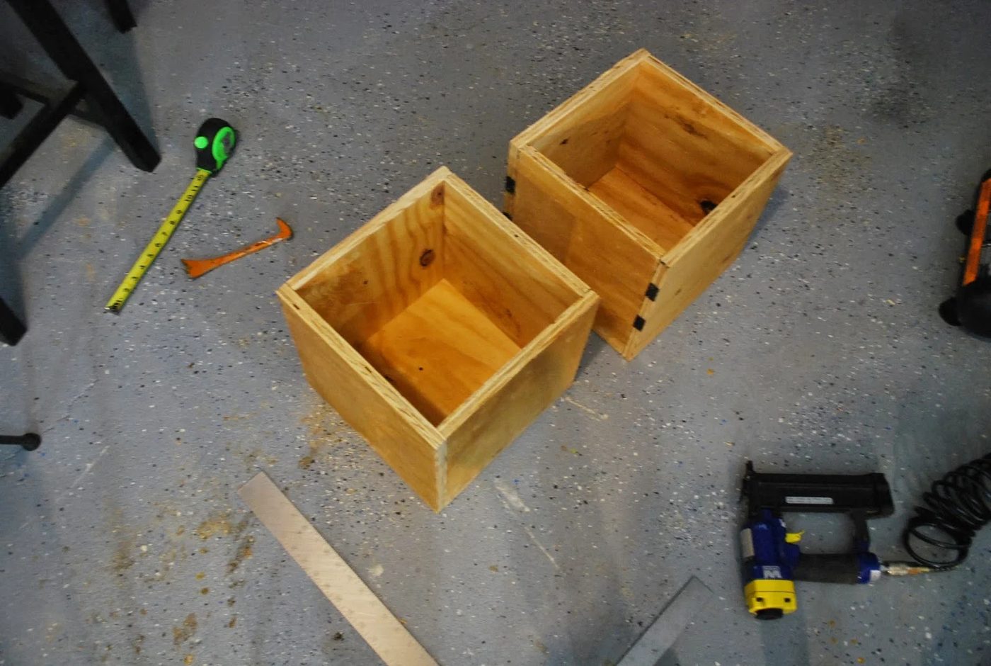 Handmade Seats with Storage for Playtable by ToolBox Divas for Bekob