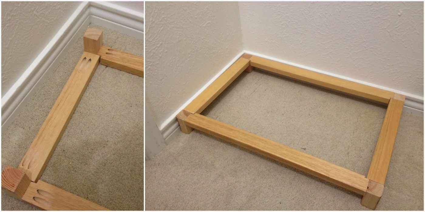 base for bench in master closet makeover, My Love 2 Create on Bekob