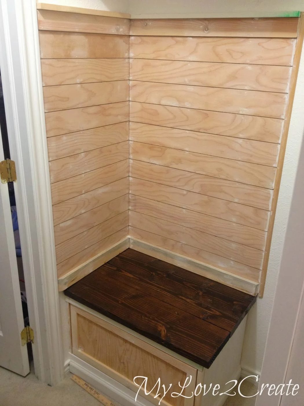 plywood master closet plank accent wall, My Love 2 Create on Bekob