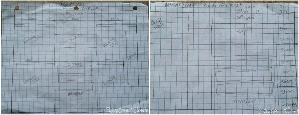 plans for master closet makeover, My Love 2 Create on Bekob