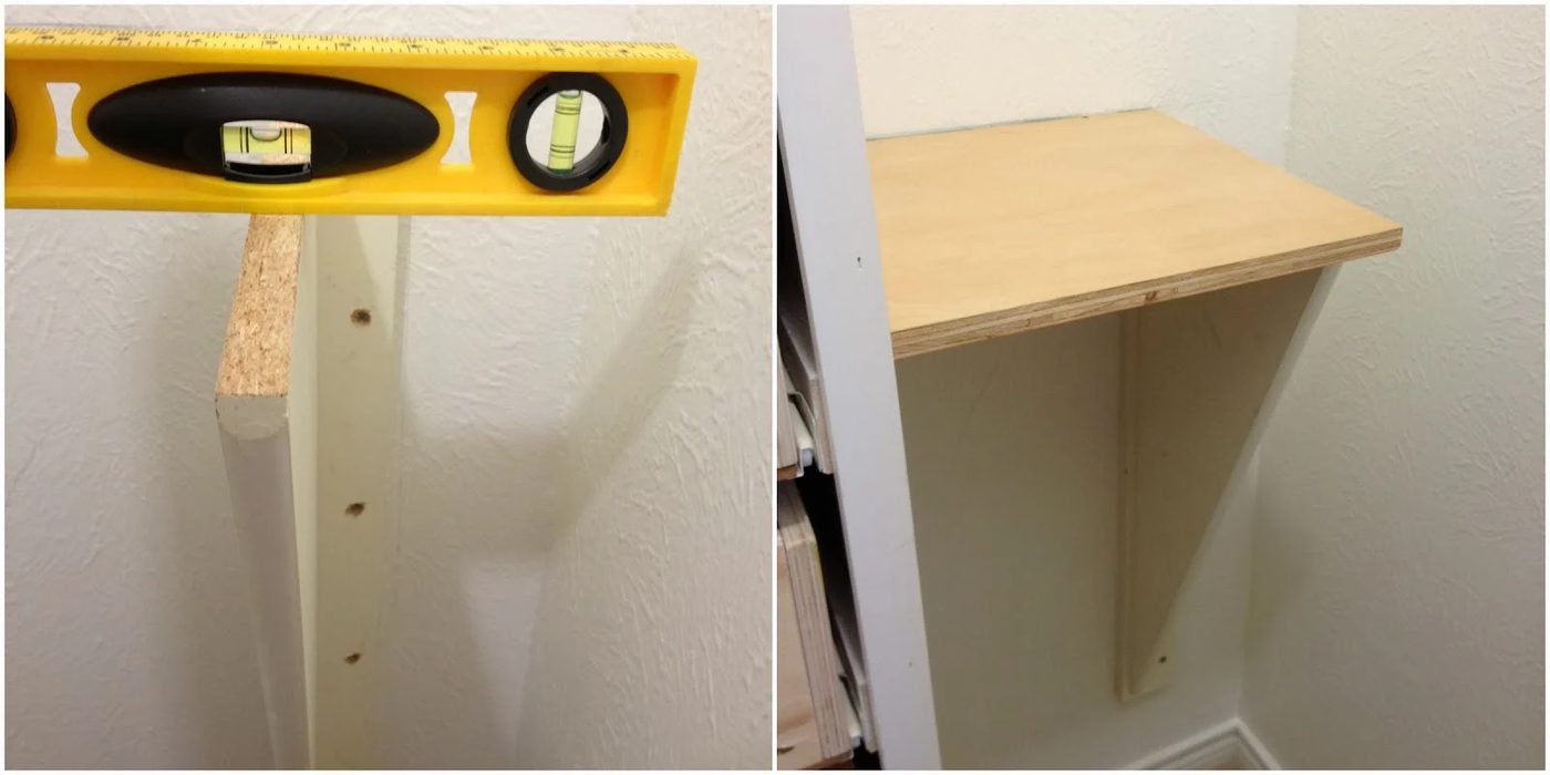 half wall shelf in master closet, My Love 2 Create on Bekob