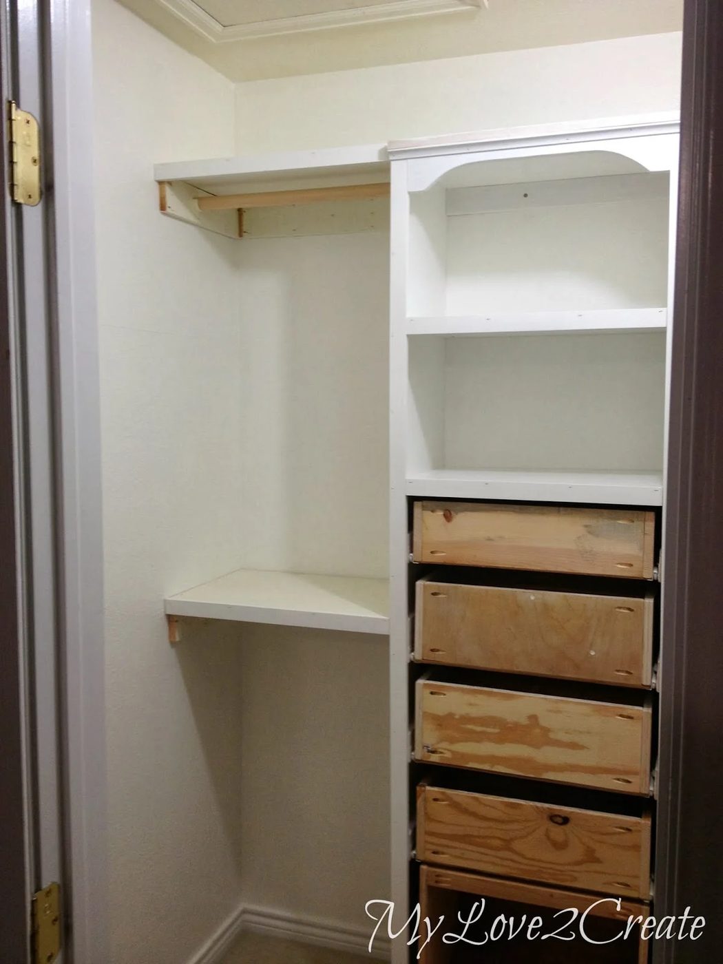 left side of master closet makeover, My Love 2 Create on Bekob