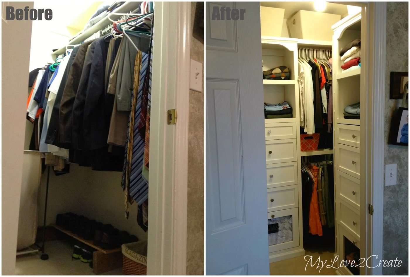 master closet before and after, My Love 2 Create on Bekob