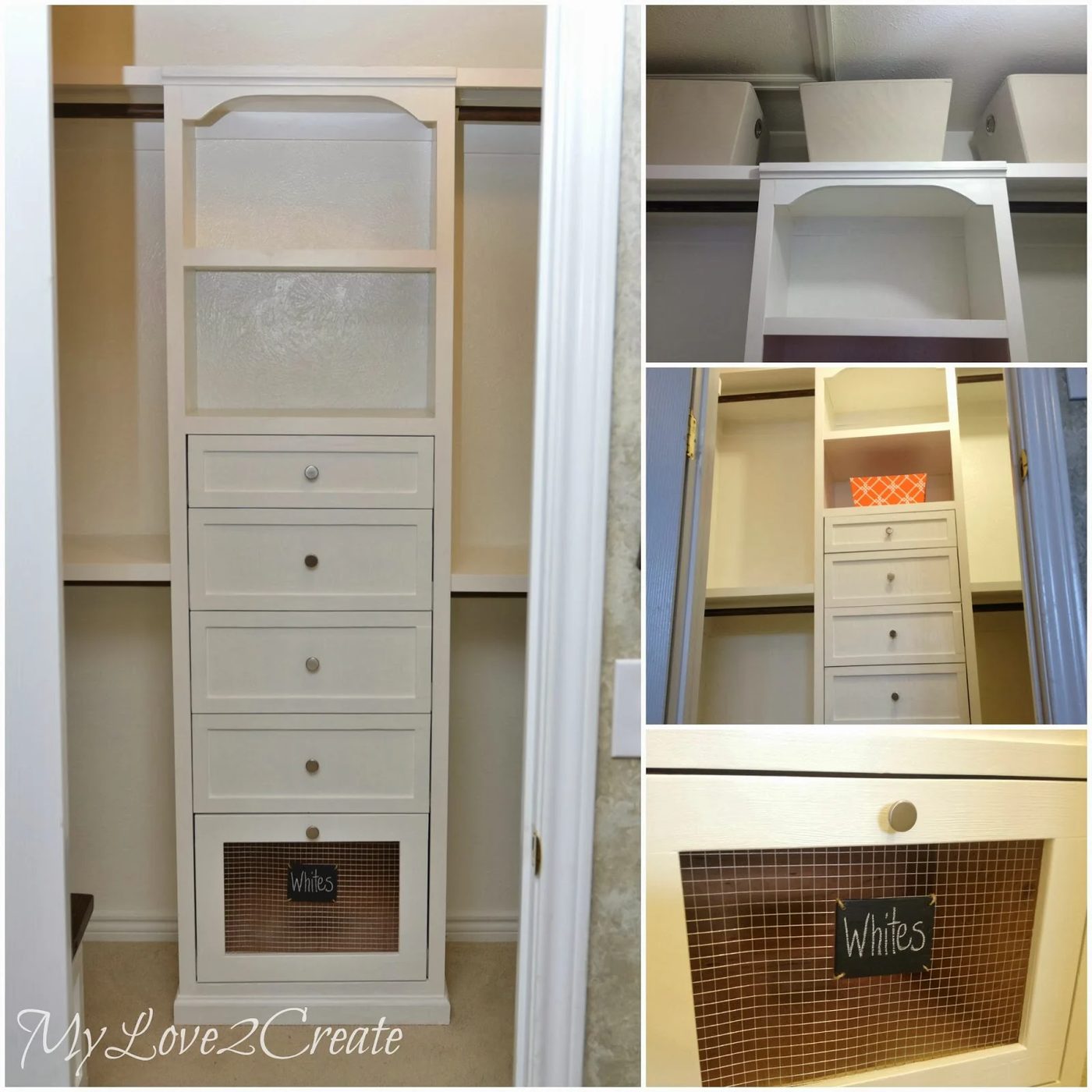 master closet tower with storage and shelves, My Love 2 Create on Bekob