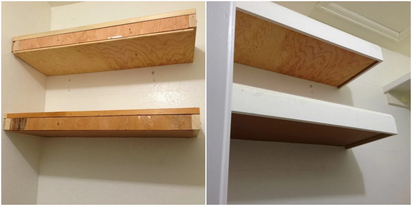 trim floating shelves for master closet, My Love 2 Create on Bekob