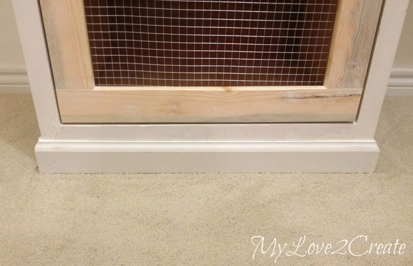trim and hamper front in master closet makeover, My Love 2 Create on Bekob
