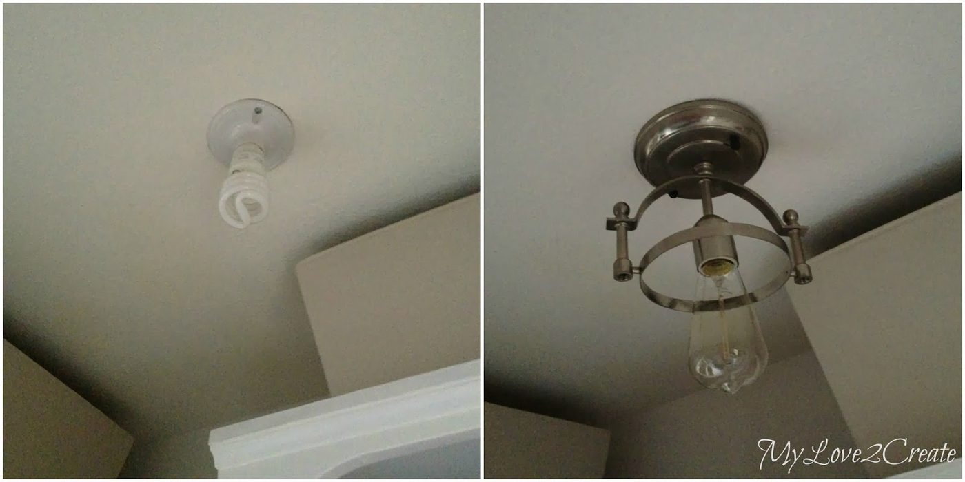 new light fixture for master closet, My Love 2 Create on Bekob