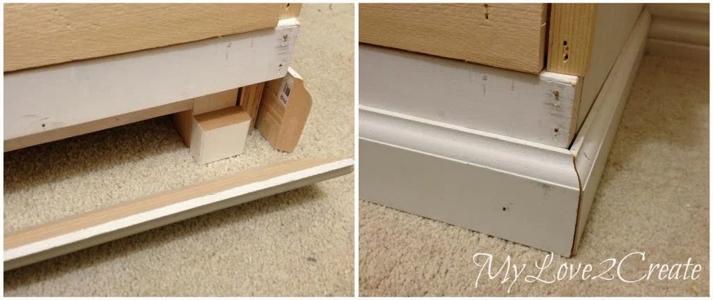 add moulding to finish master closet towers and storage, My Love 2 Create on Bekob