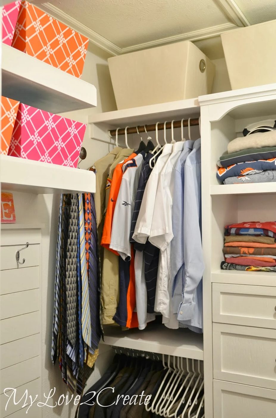 master closet makeover hanging area, My Love 2 Create on Bekob