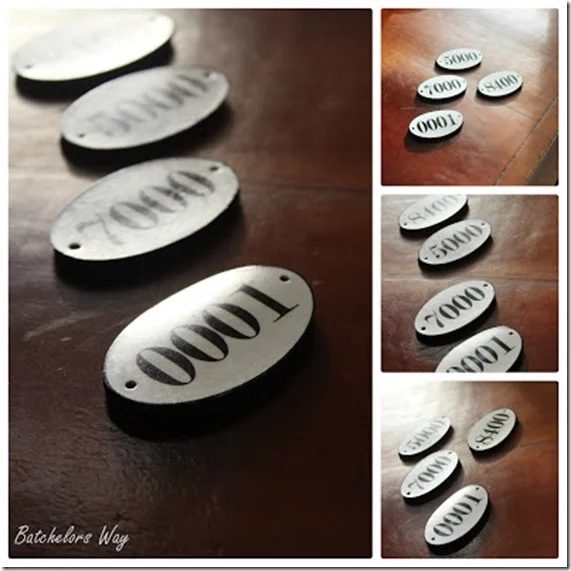 Batchelor Way enamel tags 3