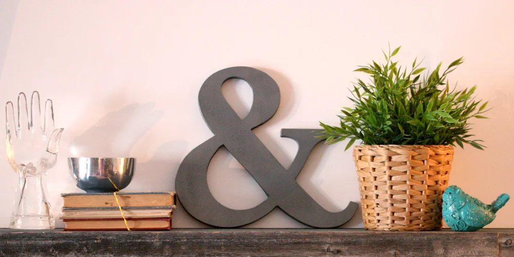 Make an Ampersand Cutout Sign