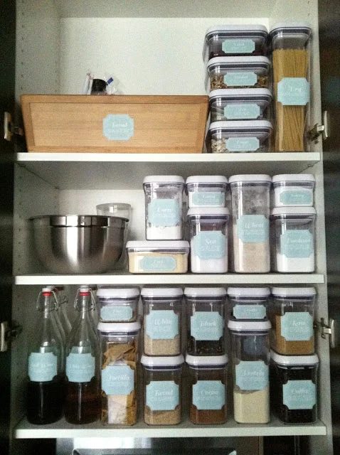 Social Home labeled pantry