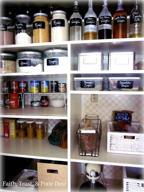 Faith Trust Pixie Dust pantry makeover