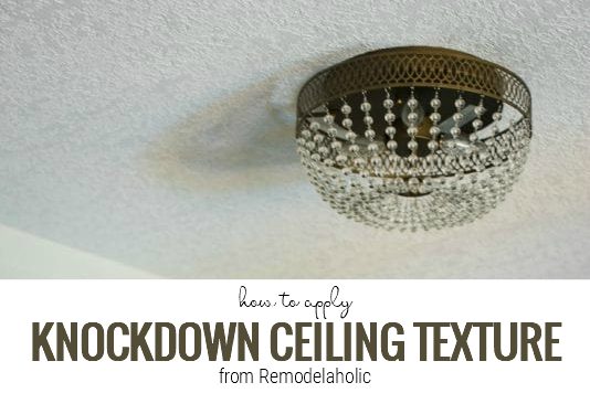 Apply Knockdown Ceiling Texture