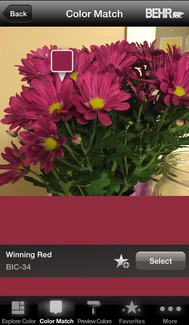 Behr Color Match - Free App to Choose Paint Colors From Photos @Bekob