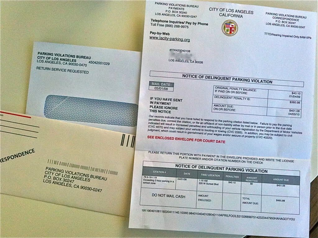 Prudent Baby fake parking ticket