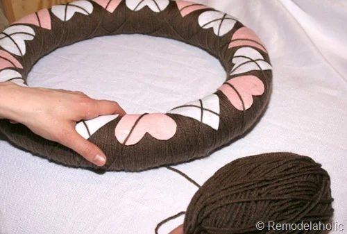 Argyle Valentine's Wreath from Bekob