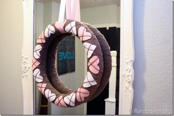 Making an Argyle Valentines wreath from Bekob