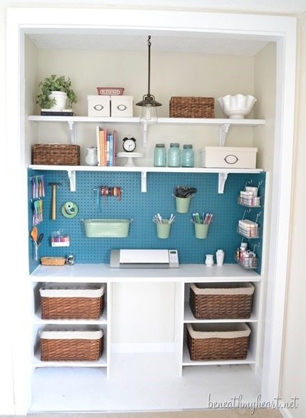 Beneath My Heart craft closet
