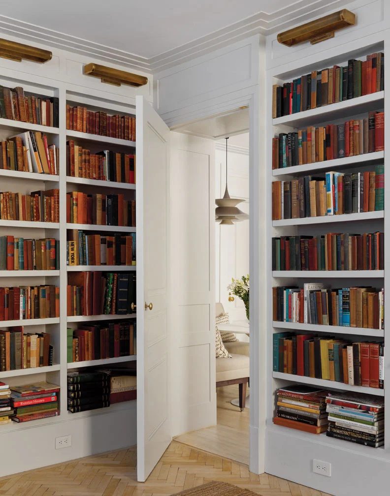 Library, Art Deco Apartment in the El Dorado NYC | Design by Design Development NYC | Photography by Trevor Tondro | featured at Bekob.com #artdeco #design #decor #nyc