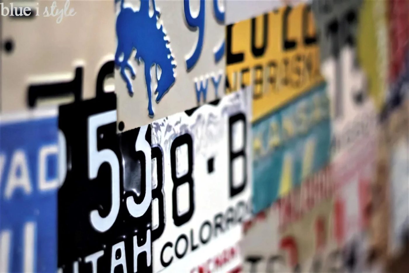 2 License Plate Map For Wall Art By By Blue I Style Featured On Bekob 050140