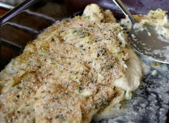 Artichoke Baked Fish Fillets