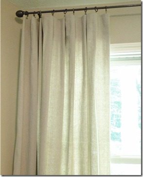 drop cloth curtians walkthrough