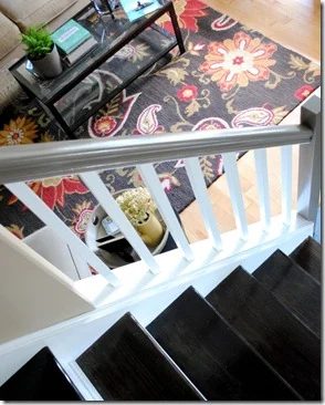 carpet to wood stair transformation