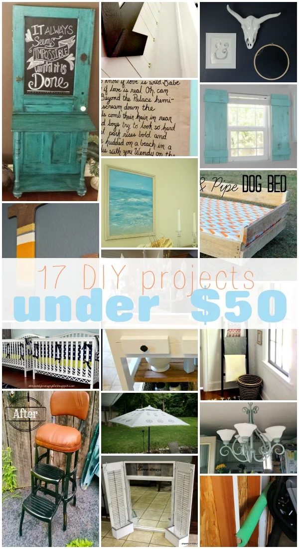17 Handmade Projects Under $50 | Bekob.com #onabudget