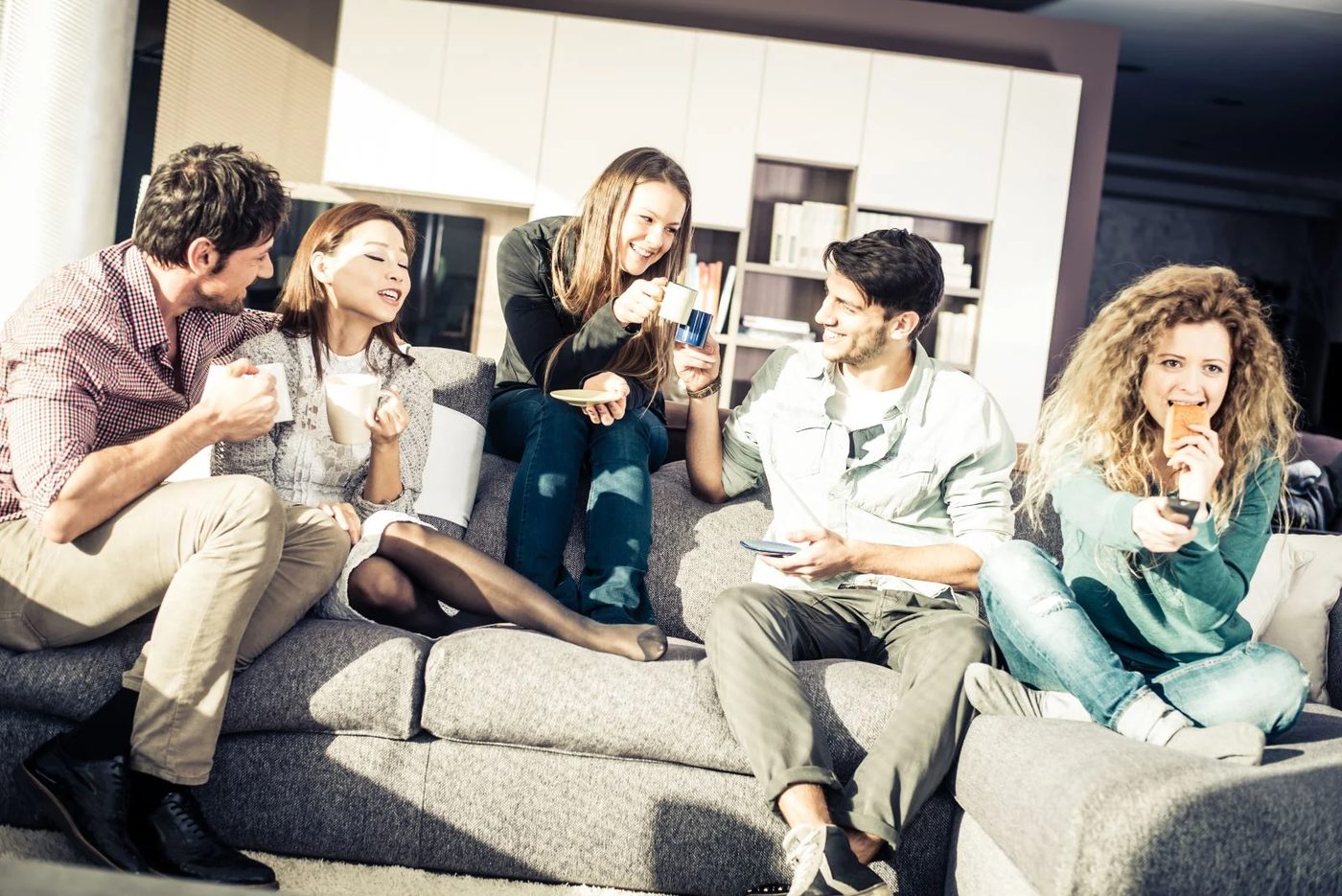 Friends Talking Sofa