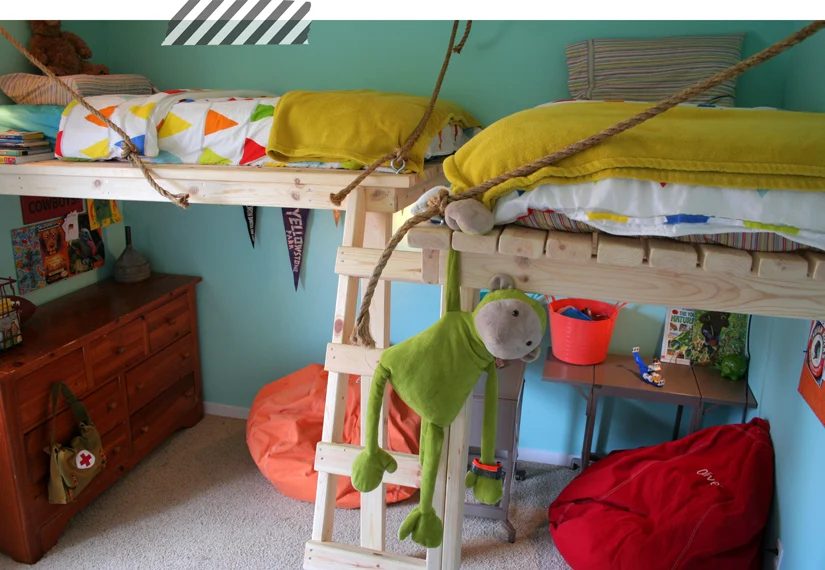 built-in-loft-beds-boys-bedroom-contented-sparrow