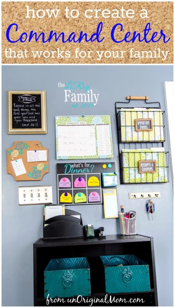 family organizer wall command center