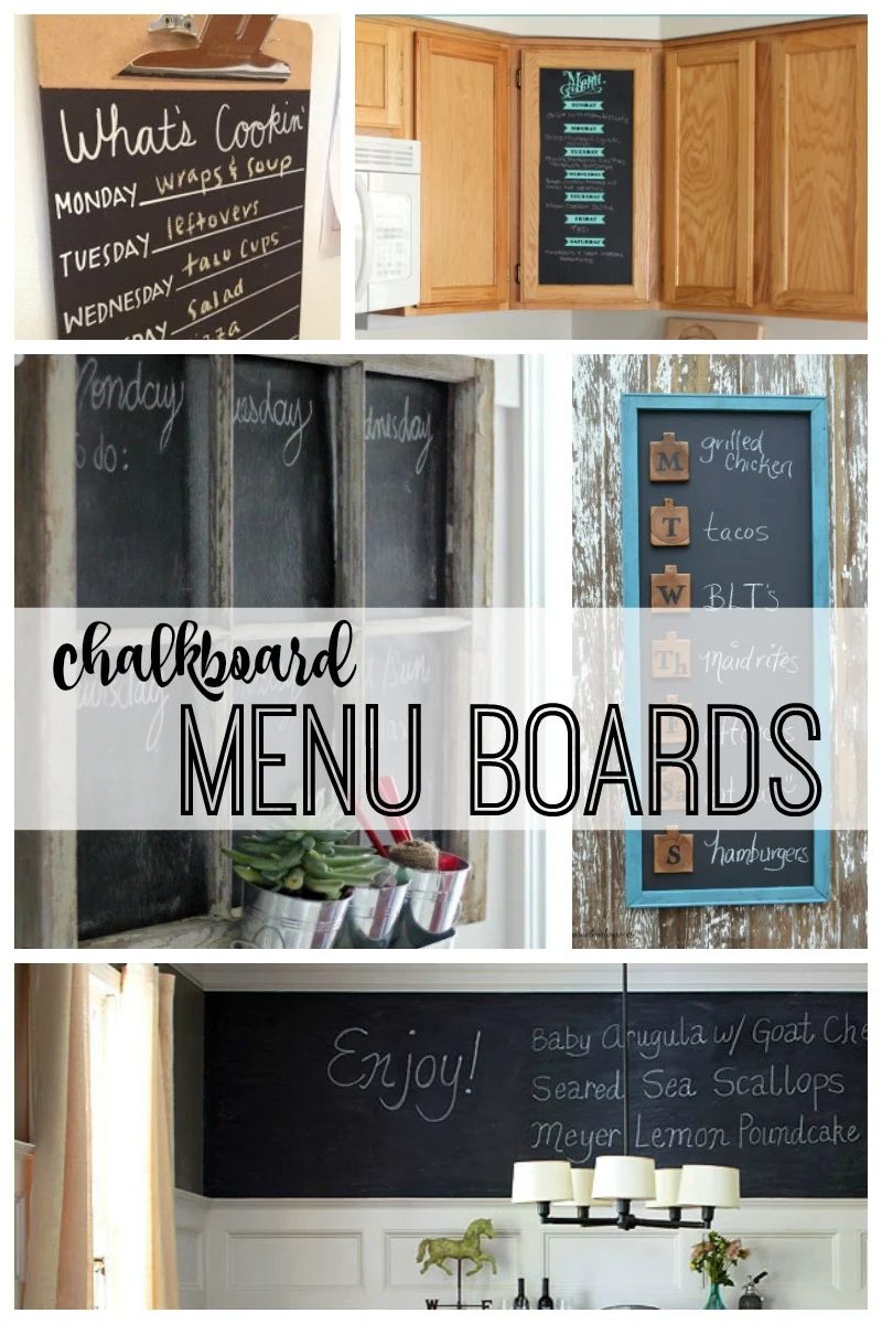 Chalkboard menu boards featured on Bekob.com