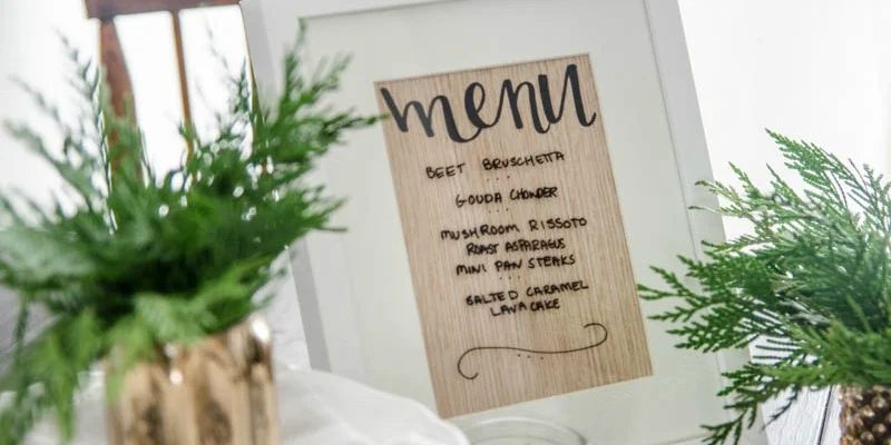 25+ solid Handmade Menu Boards