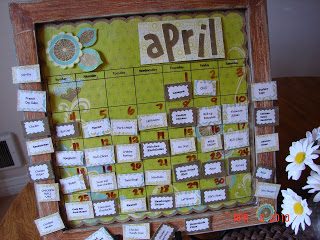 scrapbook style magnet menu board