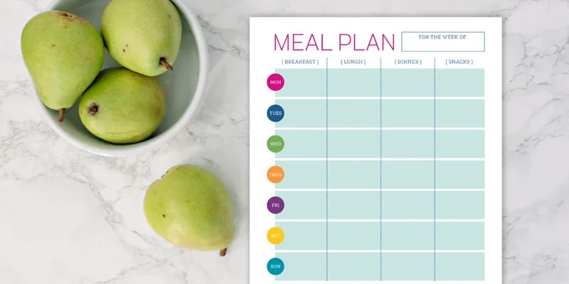 Free Ready-to-print Meal Planner