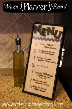 menu planner board