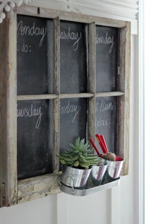 Chalkboard weekly menu planner magnolia market