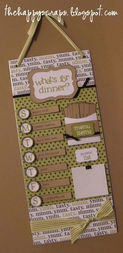 magnetic organized menu board
