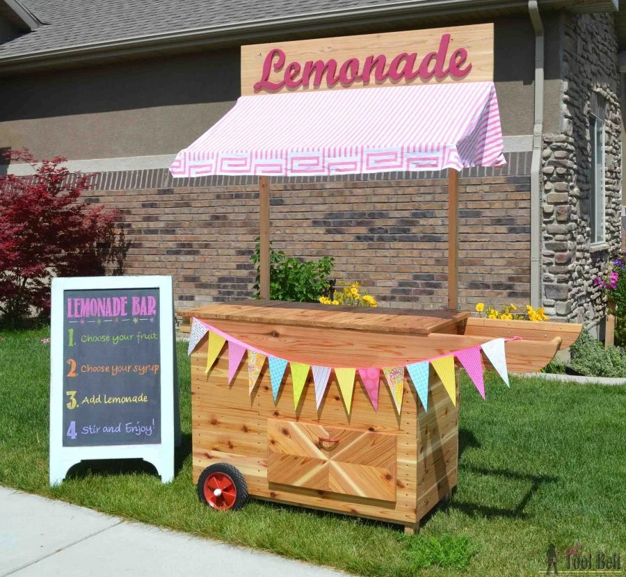 handmade lemonade stand, Her Toolbelt