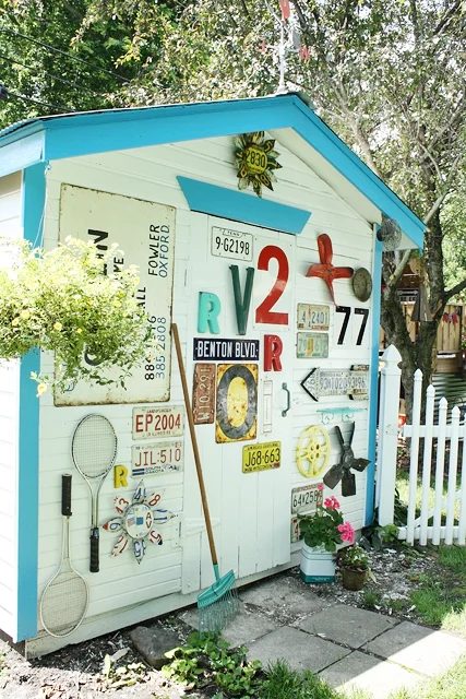 vintage shed makeover, Robb Restyle