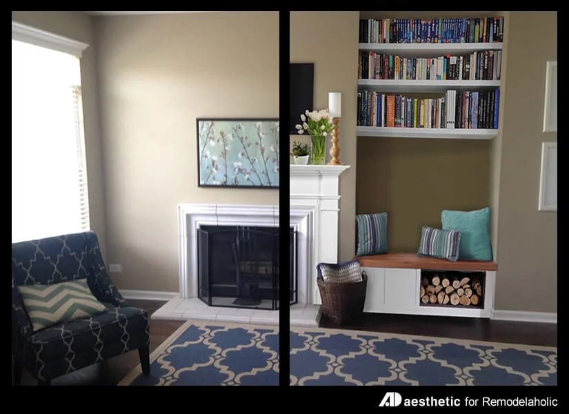 Real Life Rooms: An Awkward Alcove Becomes a Storage Bench