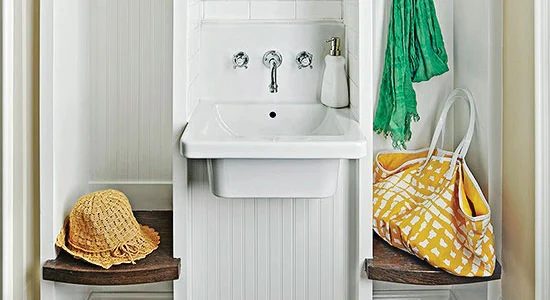 Get This Look: Back Entry Washroom and Drop Zone