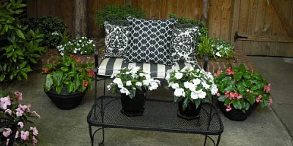 Back Patio Refreshed With Deck And Furniture