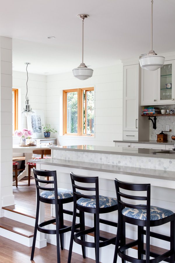 Light Gray Hexagon Tile Backsplash Kitchen The House Diaries