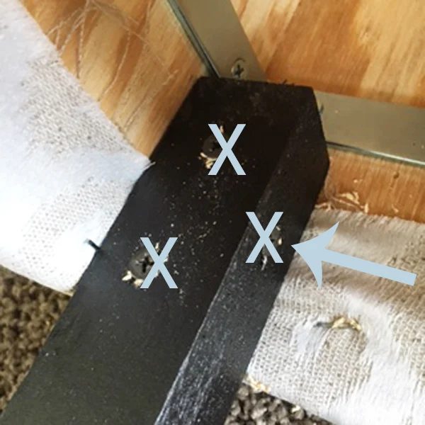How to Attach Handmade Ottoman Legs